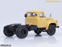 Коллекционная масштабная модель 1:43 Седельный тягач 4х2 ЗиЛ-130В1, бежевый (Автоистория (АИСТ)